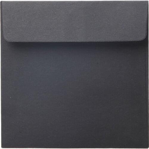 5PCS/Lot Square Kraft Paper Blank Small Envelope 10x10cm Creative Window Envelopes for Wedding Invitation Gift Postcards