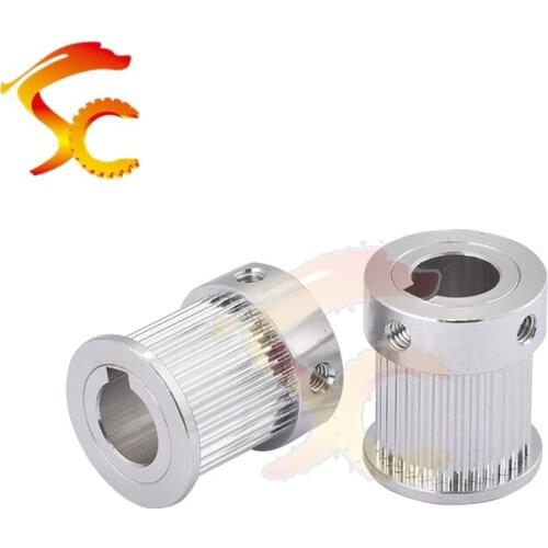 50pcs 3D printer S2M Timing Pulleys 32 Teeth Pulley Timing Gear Bore 11mm (Keyway 4mm) For S2M belt Width 15mm