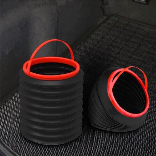 Car Foldable Trash Can Bin Holder Case For Suzuki SX4 SWIFT Alto Liane Grand Vitara Jimny S-cross Splash Kizashi