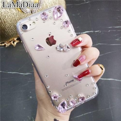 Smartphone case Fashion Bling Diamond soft Clear Case Cover Transparent Case For iPhone 12 X XS MAX XR 11 Pro Max 6 6S 7 8 Plus