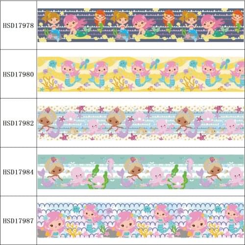 HSDRibbon free shipping 3" 75mm heat transfer printed hsd-design series Grosgrain Ribbon 50Yards/Roll
