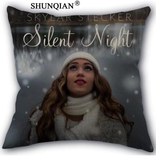 Custom skylar stecker pillowcase Custom Cotton Linen Throw Pillow Cover Pillowcase Customize 45x45cm one side