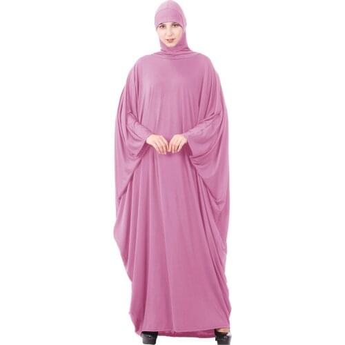 Jilbab Abaya Dubai Women Khimar Head Scarf Hijab Prayer Dress Caftan Muslim Islamic Clothing Ramadan Long Robe Femme Musulmane
