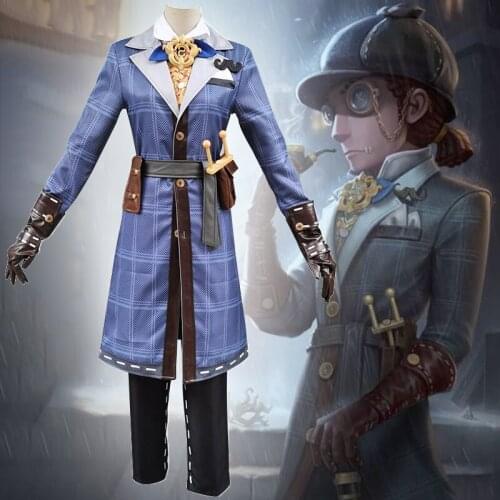 Game Identity V Cosplay Costumes Survivor Mercenary Naib Subedar Cosplay Costume Mr. Inference Skin Uniforms Costume Suits Long
