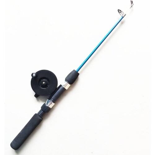 Mini fishing rod combo small reel wheel ice boat kids Outdoor Stream Portable Telescopic Pole Folded Basic