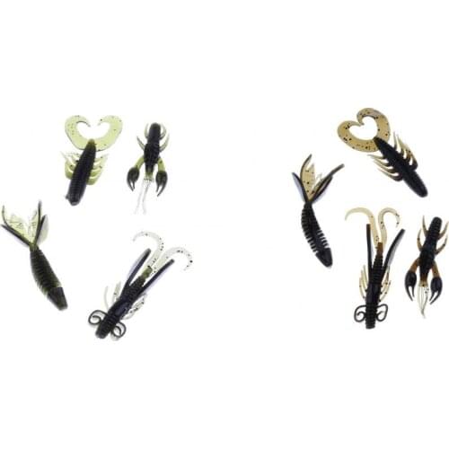 Soft Worm Shrimp Sea Fishing Lures Tackle Crankbaits Bait Minnow Bait