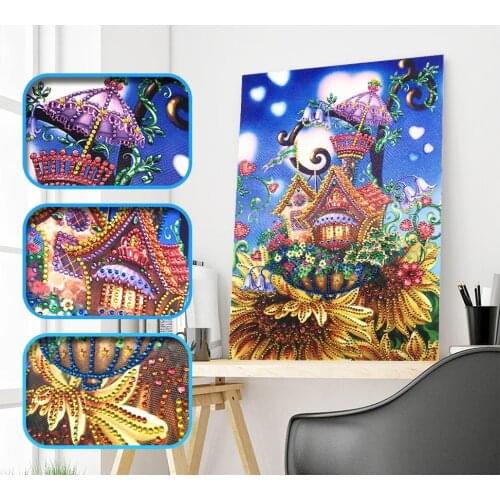 5D DIY Special Shaped Diamond Painting Flower Horse Embroidery Kits Living Room Rhinestones Mosaic Home Decoration for Room