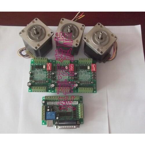 Mahc3 interface board tb6560 single axis driver Sanyo 57 stepper engraving machine electrical package