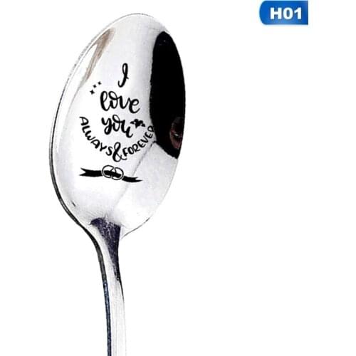 Valentines Day Gift Love Gift Long Spoon With Letters New Year Party Favor Birthday Gift For Girlfriend Boyfriend Present