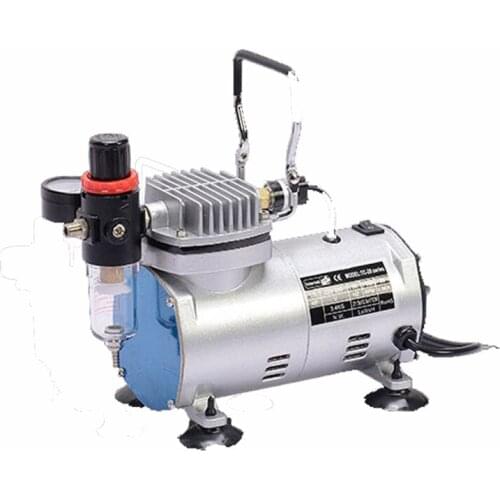 TC-208 Mini Air Compressor 220V Ultra Quiet Oil-free Vacuum Pump Fully Enclosed Jet Pump Air Compressor Tool