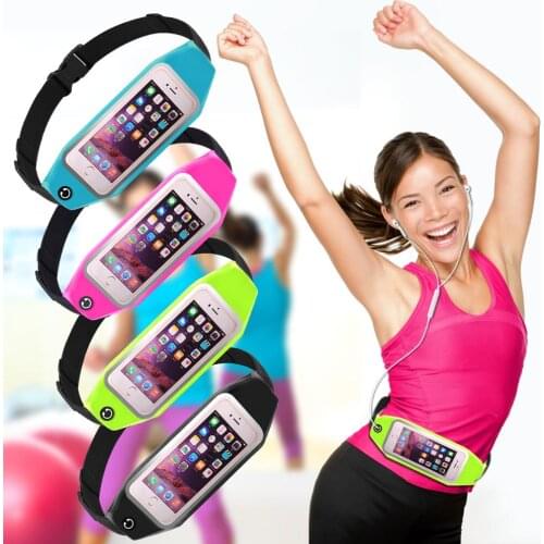Universal Sports Running Waist Bag For iPhone Samsung Outdoor Jogging Belt Waterproof Phone Bag Case Gym Waist Holder Cover