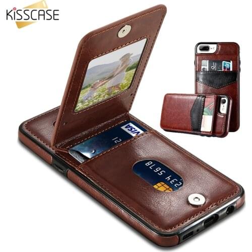 KISSCASE Vertical Wallet Case For iPhone 12 12 Pro Max Mini 5 5S SE PU Back Cover For iPhone 11 Pro 11 X XR XS Max 6 6S 7 8 Plus