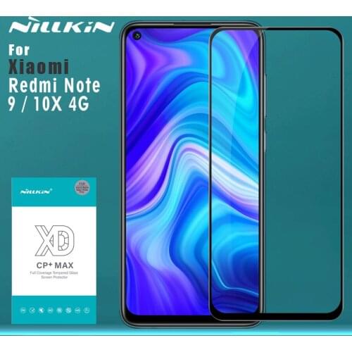 Nillkin for Xiaomi Redmi Note 9 10X 4G Glass XD CP+ Max Full Cover Tempered Glass Screen Protector