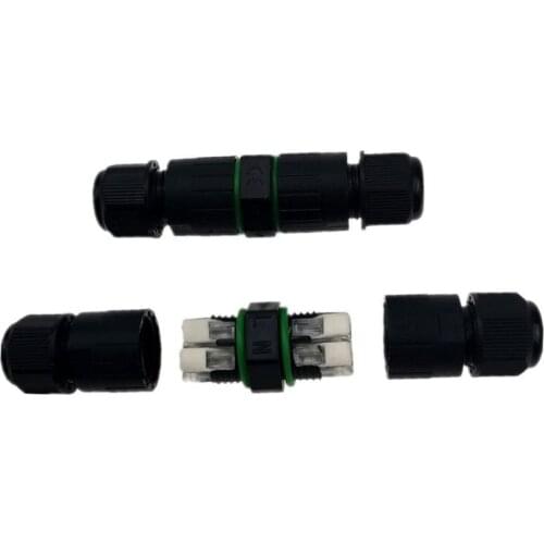 2pin IP68 Waterproof Cable Connector Practical Socket Electrical Wire Plug Widely Use Durable Compact Adapter