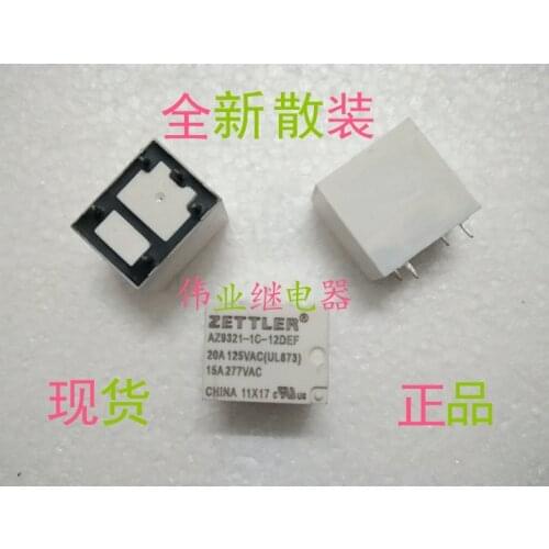 2pcs/lot AZ9321-1C-12DEF New Relay 5 PIN 20A