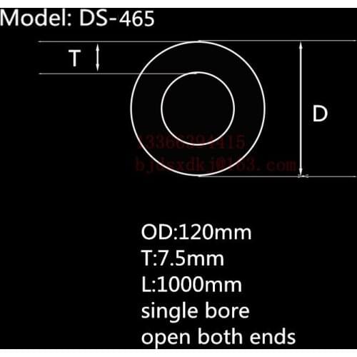 99.5%Al2O3 Heat Resistant Furnace Corundum Tube OD120*ID110*L1000mm/High Temperature Laboratory Tube Furnace Use Alumina Tube