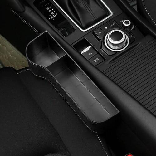 Car Sundries Storage Box Compressible Car Seat Crevice Gaps Storage BoxThe Cracks Garbage Boxes Phone Wallet Container Storage