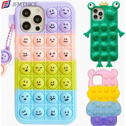 Case for Xiaomi Redmi 9A 9AT 9i 9C Relieve Stress Fundas Poco X3 Pro NFC M3 Redmi Note 8 9T 5G Soft Silicone Push Bubble Cover