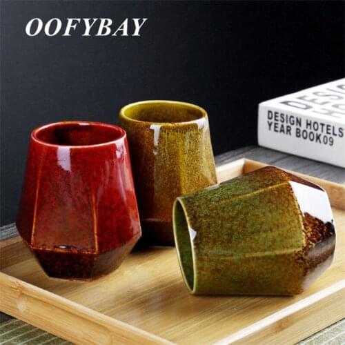 Japanese Style Ceramic Kiln Change Retro Tea Cup Hotel Drinking Water Cup Office Coffee Mug Tumbler Drinkware 250ML/300ML