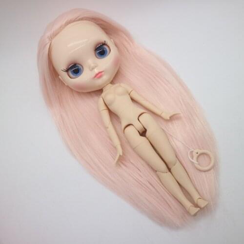 Joint body Nude blyth Doll,pink hair NUDE doll Factory doll Suitable For DIY For Girls 20190316