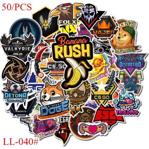 LL-040# 50/pcs Counter Strike PVC Personalized cartoon graffiti sticker Bike Phone Sliding Plate Graffiti Styling