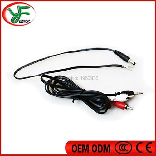 Mini Amplifier input audio cable RCV + 12V power input wires Arcade game amplifier harness