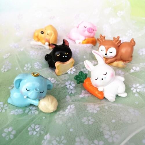 Elephant Deer Rabbit Cat Miniature Fairy Garden Ornament DIY Glass Decor Small Stuff Figurine Statue Model Craft Home Decoration