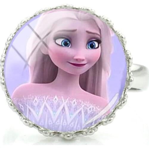 Disney Aisha Princess Fashion Simple Ring Jewelry Fashion Animation Character Letter Design Art Ring Fairy Jewelry Ring