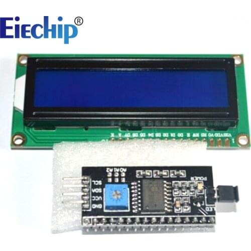 LCD display LCD1602 module Blue screen 1602 i2c LCD Display Module HD44780 16x2 IIC Character 1602 5V for arduino lcd display