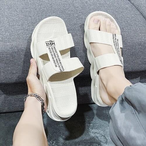 Mens Fashion Casual Slippers Men Fashionable Sandals Outdoor Sports Twist Sole Anti-slip Slipper Male Shoes Simple Summer Shoes