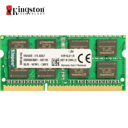 Kingston DDR3L 8GB 1600Mhz DDR3 8 GB Low Voltage SO-DIMM Notebook Ram (KVR16LS11/8GB)