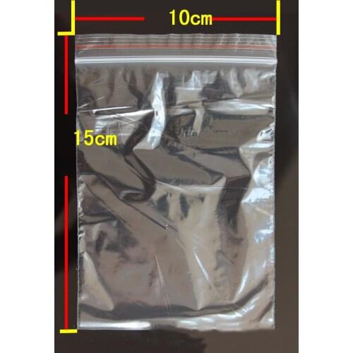 100pcs 10x15cm PE Ziplock Packaging Bags Gift Bag Food Jewelry And Grocery DIY Transparent Self Seal Plastic Bags