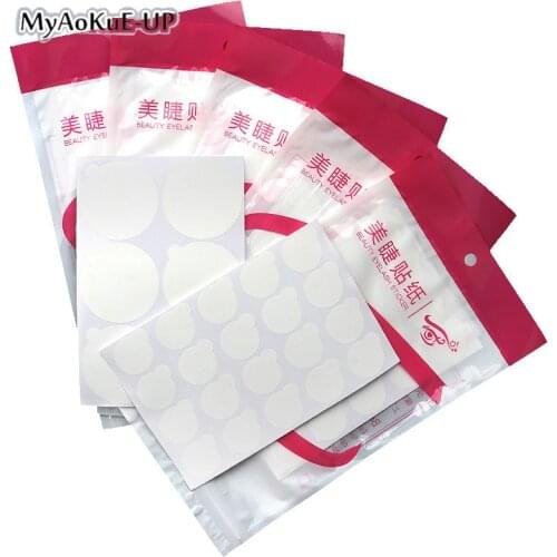 Eye Stickers 60/100 Paste sheets Eyelash Tools Glue Holder Pallet For Eyelash Extension Disposable Glue Paper Patches Sticker