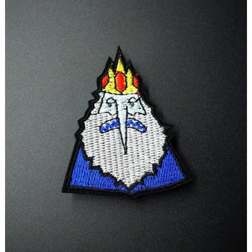 Elder Size: 5.2x6.2cm Iron On Patches Sewing Embroidered Applique for Jacket Clothes Stickers Badge DIY Apparel Accessories