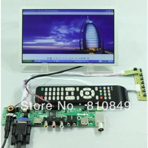 TV/HD MI/VGA/AV/USB/AUDIO LCD controller Board+8.9inch N089L6 1024*600 lcd panel