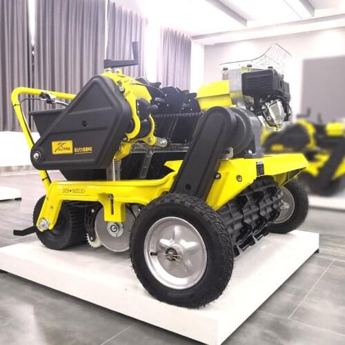 Gasoline Engine 5 Rows New Garlic Self-Propelled Multi-row Garlic Planter Hand Push Garlic Planting machine