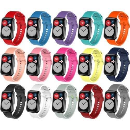 Rubber Strap for -Huawei Watch Fit Smart Wristband Bracelet Accessories High Quality Replacement Sport Band D10 20 Dropshipping