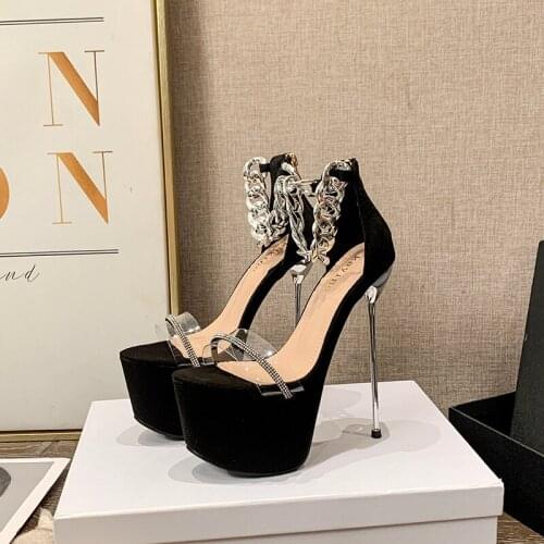 Sandals Womens Party High Heels Spring And Summer New Womens Shoes Rhinestone Sexy Stiletto High Heels
