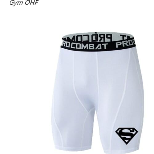 Shorts Men Gym Shorts Compression Running Short Sport Training Quick-Drying Bottoms Printing Fitness Jogging Workout Short Pant