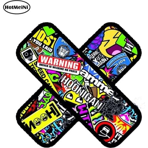 HotMeiNi 13cm x 13cm PLASTER STICKER BOMB Colour Car Van Bike Window Bumper Laptop Decal Vinyl Reflective 3D Car Sticker