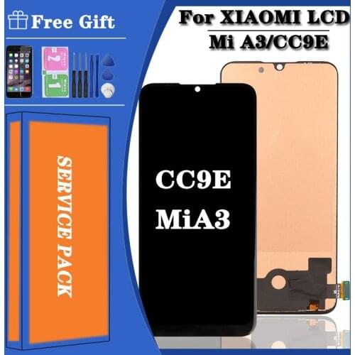 TFT For Xiaomi Mi A3 LCD MIA3 Touch For Xiaomi Mi A3 Display Screen For Xiaomi MI CC9E Screen Replacement Digitizer Sensor Glass