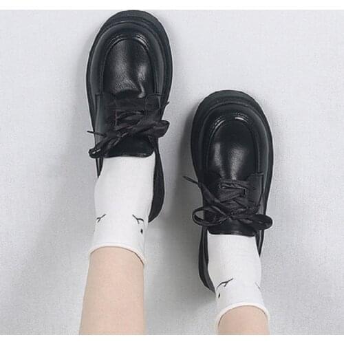 Summer new style loafers platform small leather shoes female British style Japanese retro jk single shoes