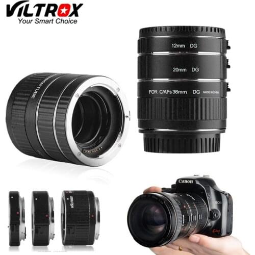 Viltrox DG-C Metal Mount Auto Focus AF Macro Extension Tube Lens Adapter for Canon EOS 750D 700D 800D 77D 60D 5D II IV 7D II 80D