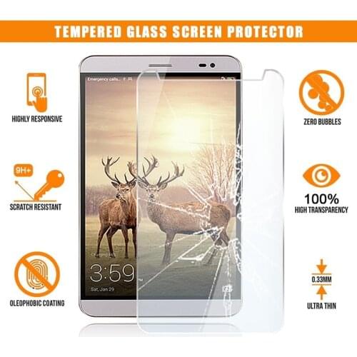 Screen Protector for Huawei MediaPad X2 7.0" Tablet Tempered Glass 9H Premium Scratch Resistant Anti-fingerprint Film Cover