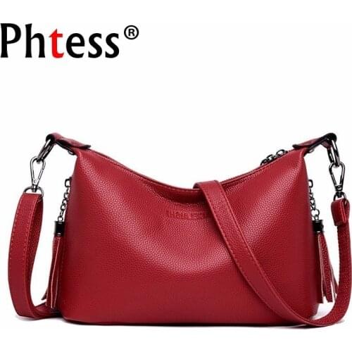 2019 Women Leather Handbags High Quality Crossbody Shoulder Bag Female Bolsa Feminina Luxury Ladies Messenger Bag Vintage Sac