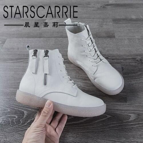 Riding boots womens first layer cowhide and tendon bottom boots, mothers shoes, side zipper, plus size pregnant womens boots