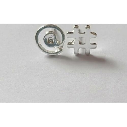 Fashion Network Symbol Lovely "#" and "@" Stud Earrings for women