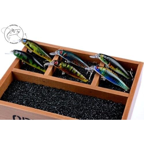 1Pcs 3D Painting Minnow Lures Hard Bait Artificial Tackle Isca Wobblers Sea Fishing Quality Hook Swimbait Tackle