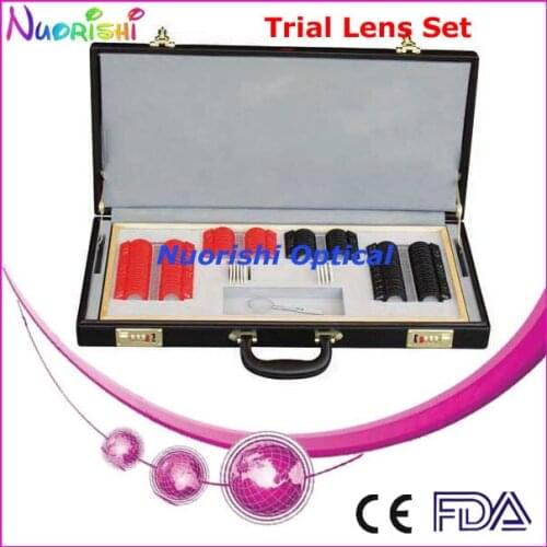 158L-SL 158pcs Optometry Trail Lens Set Plastic Color Rim Leather Case Packed Lowest Shipping Costs