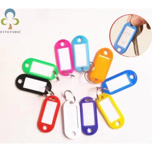 20pcs/lot Creative plastic key card candy color number plate number plate clearly distinguish between key home utility LYQ